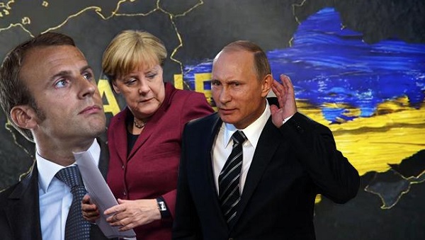 «Переговоры об Украине без самой Украины». О чем Путин будет говорить с Макроном и Меркель без Зеленского