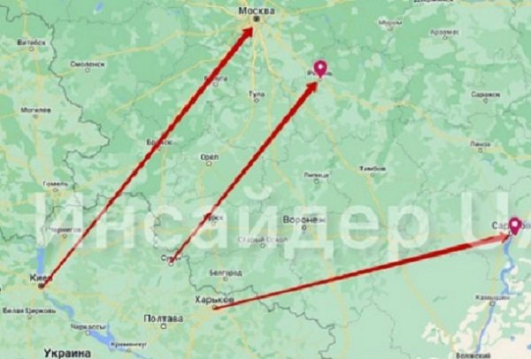 Расстояние от украинской границы до авиабазы в энгельсе, примерно такое же, как и до москвы
