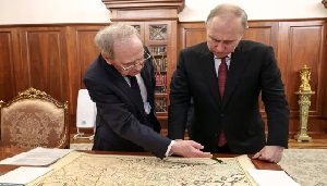 Старый маразматик Путин и исторические карты. Где этот конец его убожества? Диктатор еще раз опозорился