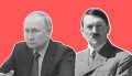 Владимир Путин и Адольф Гитлер, идентичность нацистской и кремлёвской пропаганды налицо